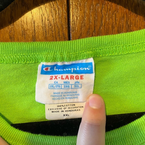 Lime green Champion Tee - Picture 2 of 3
